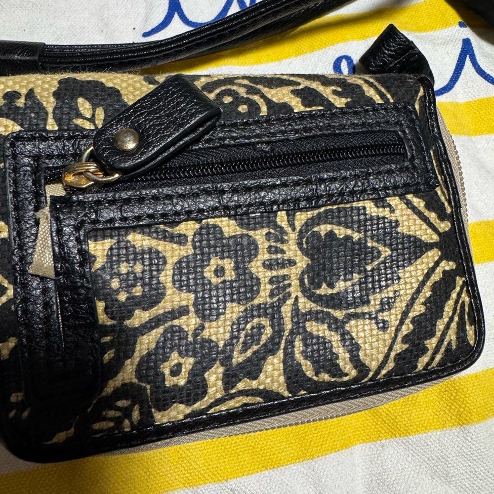 Spartina 449 Black and Tan Wallet Women’s